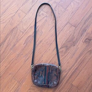 Clare V Black and Brown Textured Bag